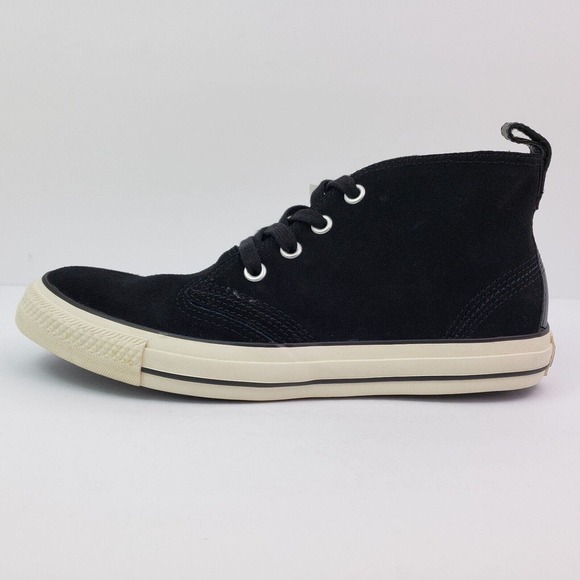 Converse Chuck Taylor Berkshire Mid Mens Sz 8 Womens Sz 10 Black Suede Shoes